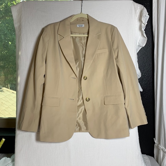 Miss Selfridge petites tan blazer jacket sz 8 (M) - Picture 7 of 9